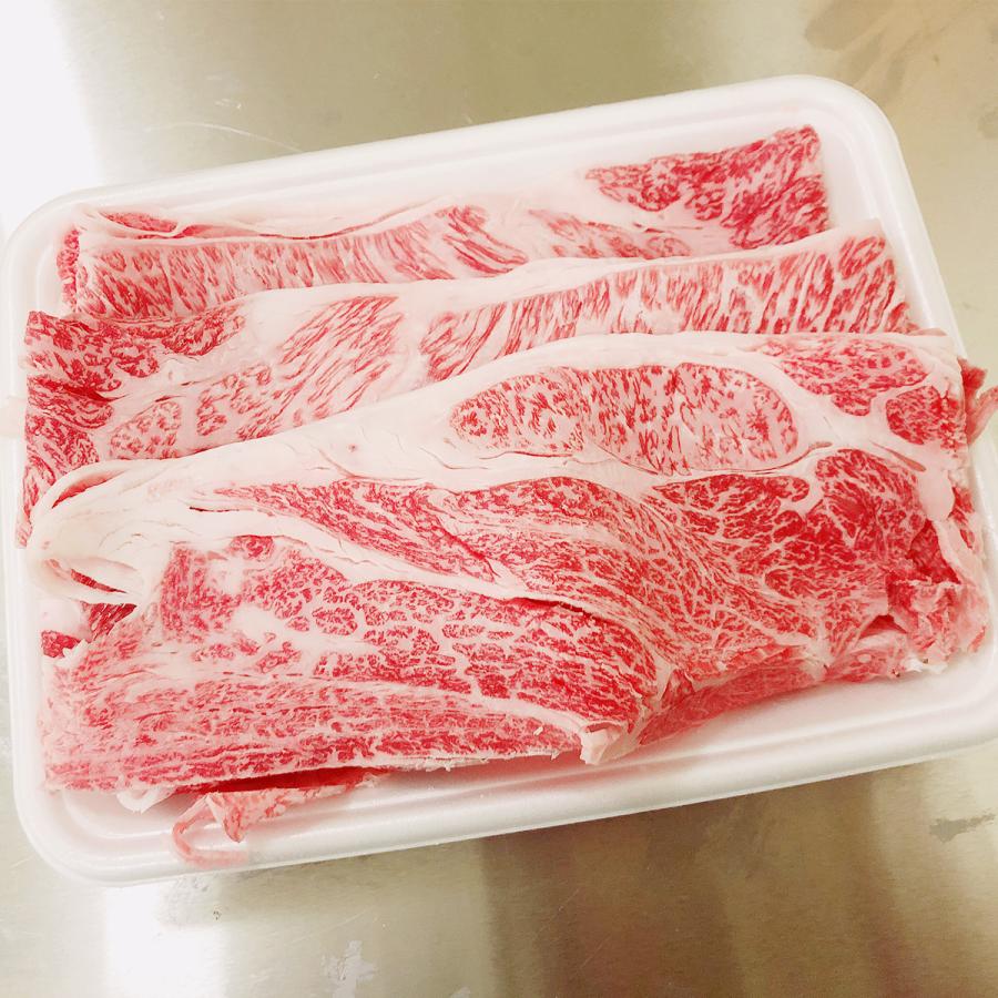 仙台牛 大判霜降り上ロース 1kg(250g×4パック) 4~6名様用 しゃぶしゃぶ・すき焼き用スライス 黒毛和牛 肩ロース クラシタ ザブトン