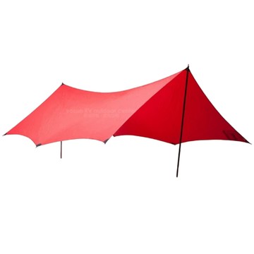 HILLEBERG TARP 10 UL 超輕量抗撕裂3層矽塗層天幕帳蓬350x290cm(750g).耐水壓高達5000mm/輕量.簡單/021962 紅 V