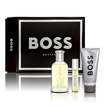 HUGO BOSS 自信男性淡香水香氛禮盒(淡香水100ML+隨身瓶10ML+沐浴膠100ML)