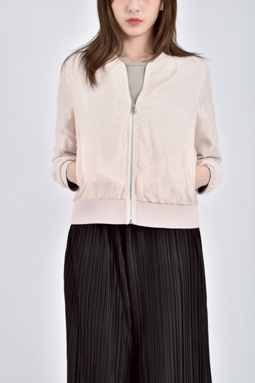 (S) moma質感棉質口袋粉色外套