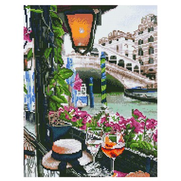 ARTLIFE 鑽石畫 GJ4368 40 x 50cm 里阿爾托橋畔  木色(天然)