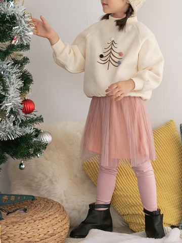 彈性內刷絨升溫保暖純色內搭褲