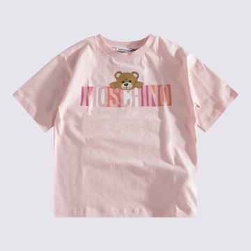 Moschino Pink Multicolour Cotton T-shirt