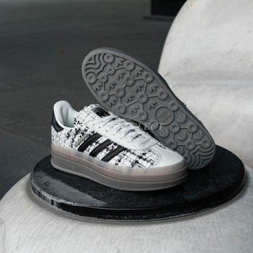 【逢甲FUZZY】W Adidas Originals Gazelle Bold 小香風 毛呢 增高 厚底 JP5673