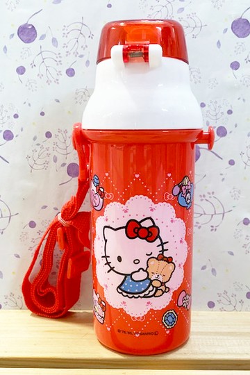 【震撼精品百貨】凱蒂貓_Hello Kitty~日本SANRIO三麗鷗 KITTY直飲式水壺(480ML)-紅#51244