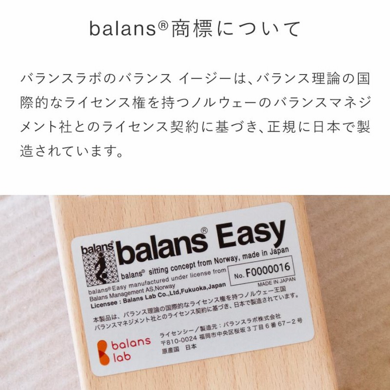 ② バランスラボ バランスイージー バランスチェア 姿勢矯正 学習椅子 