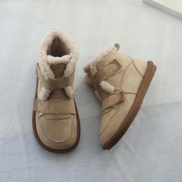 復古雪地靴女冬季新款軟底靴子加絨加厚保暖棉鞋軟底丑萌毛毛鞋女