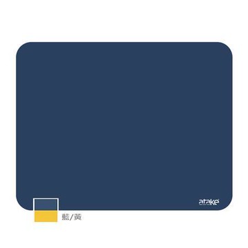 ATake雙色矽膠滑鼠墊/藍色