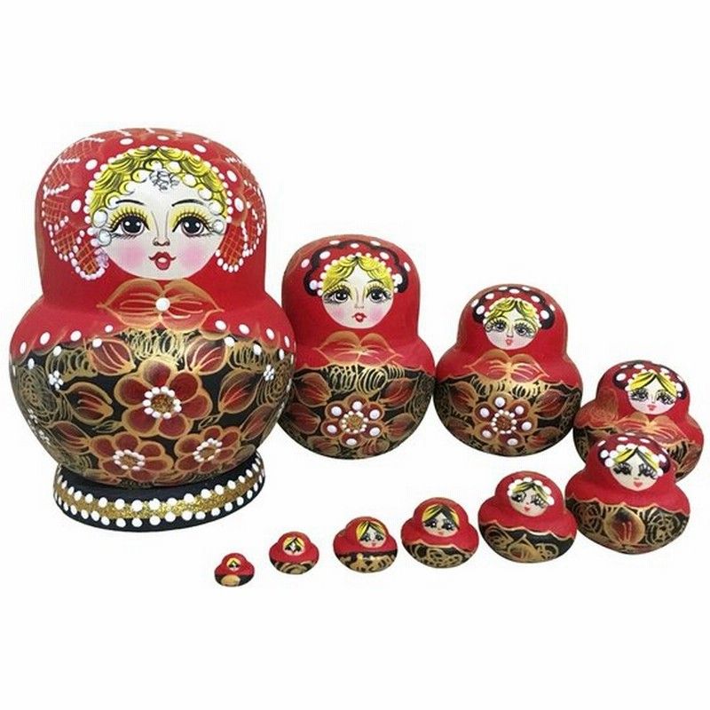 木製 マトリョーシカ ロシア人形 伝統木製人形 雑貨 置き物 飾り 贈り物 手塗りおもちゃ 9カラー 8 通販 Lineポイント最大0 5 Get Lineショッピング