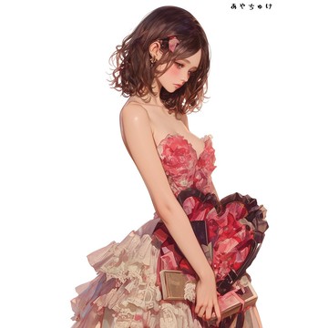 【12月新品6】07-111-0196 人物貼紙 性感情人節女孩