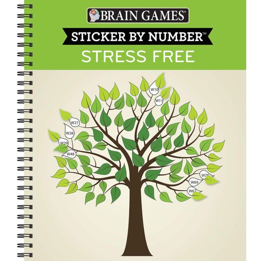 Brain Games Sticker by Number  Stress Free (28 Images to Sticker)