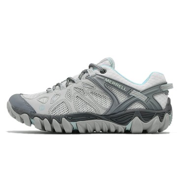 Merrell 戶外鞋 All Out Blaze Aero Sport 女鞋 灰 綠 防潑水 黃金大底 越野 ML12724