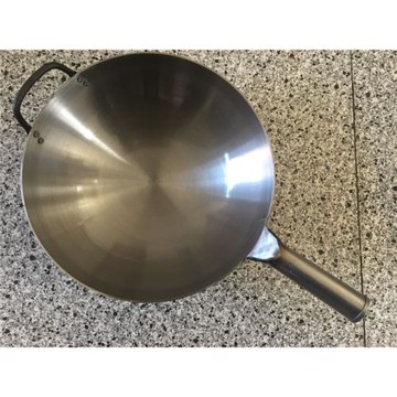 【天天特價】有耳熟鐵飯店加厚炒鍋無涂層圓底家用商用老式廚師炒