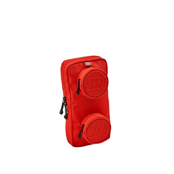 【LEGO 樂高】樂高積木造型單肩背包1×2-紅 20207-0021