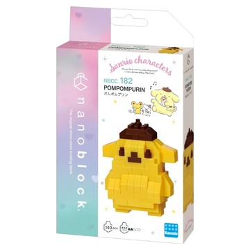 nanoblock 河田積木 三麗鷗 KWD 迷你積木 160 NBCC-182  1個  布丁狗 黃色 + 棕色