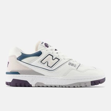 New Balance [BB550WCB] 男女 復古鞋 經典 NB 550 休閒 D楦 皮革 俐落 簡約 白灰綠
