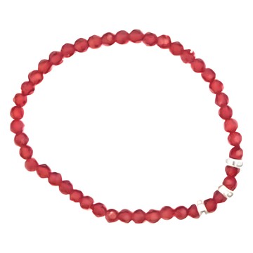 晶鑽幸運水晶系列手鍊  玫瑰紅  手圍：18cm