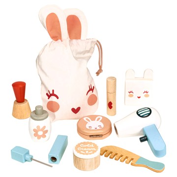 Mentari 跳跳小兔角色扮演彩妝組 含化妝刷、髮梳、香水和粉撲  MT7932  1組