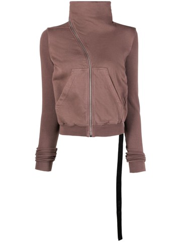 Rick Owens - Mountain asymmetric organic cotton sweatshirt - women - Organic Cotton - M - Purple