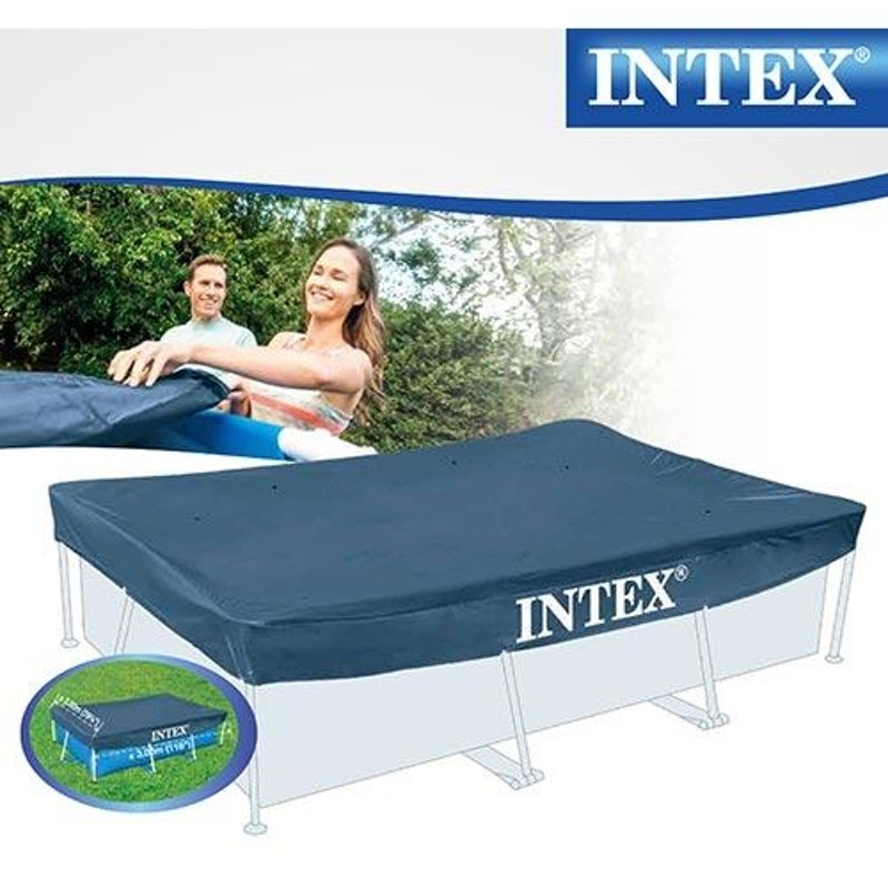 インテックス INTEX レクタングラー プールカバー 300cm×200cm×20cm