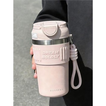 少女心可愛咖啡杯2025新款女生保溫水杯學生上學專用便攜保冷杯子