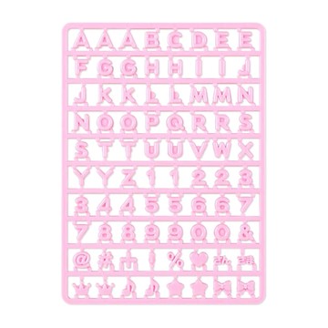 Sanrio 三麗鷗 偶像應援系列 推し活 文字拼裝字母配件 英文&數字 粉紅 292958N