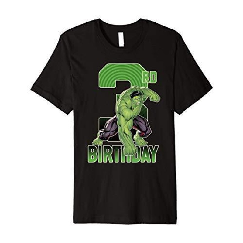 マーベル Marvel ハルク 7歳の誕生日 半袖Tシャツ キッズ6-6x ブラック