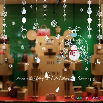 【橘果設計】聖誕娃娃吊飾耶誕 壁貼 牆貼 壁紙 DIY組合裝飾佈置