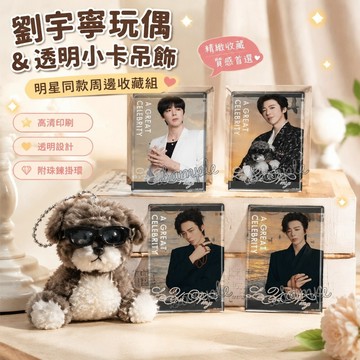【優選】731劉宇寧玩偶 劉宇寧周邊 娃娃小卡吊飾 明星同款 男明星追星應援周邊亞克力透卡高清拍照合影卡掛件小卡禮物