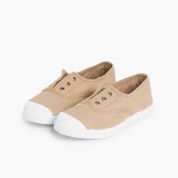 Pisamonas 洞洞帆布鞋-奶茶色 - 40