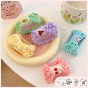 ✨臺灣出貨✨【飾飾如意】新款超柔軟~無接縫水果圖案高彈力發繩橡皮筋女扎頭髮圈頭繩