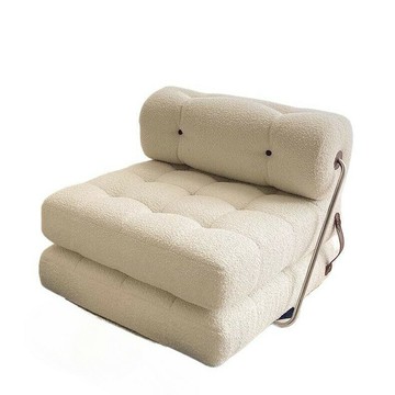 懶人沙發奶油風塔吉沙發可坐可躺兩用小戶型客廳陽臺休閑椅模塊*【0113103DD】