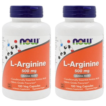 NOW Foods 左旋精胺酸膠囊  100顆  70g  2罐