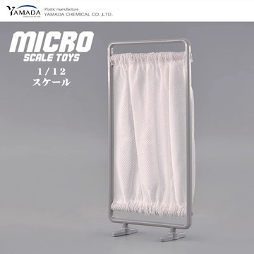 Yamada日本正品代購1/12食玩娃娃兵人場景配件病房屏風微縮模型