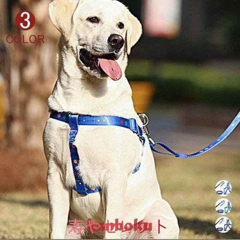 ハーネスリードセット胴輪首輪犬用中型犬大型犬小型犬ペット8の字ハーネス通気性リードハーネスセットお散歩脱着簡単衝撃吸収 通販  LINEポイント最大0.5%GET | LINEショッピング