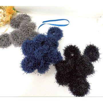 細米粉紗髮圈/3色系組合