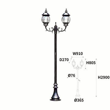 290CM景觀路燈 L10-50-1553