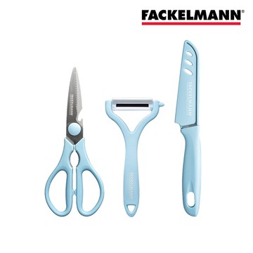 德國Fackelmann 廚房實用刀具3件組