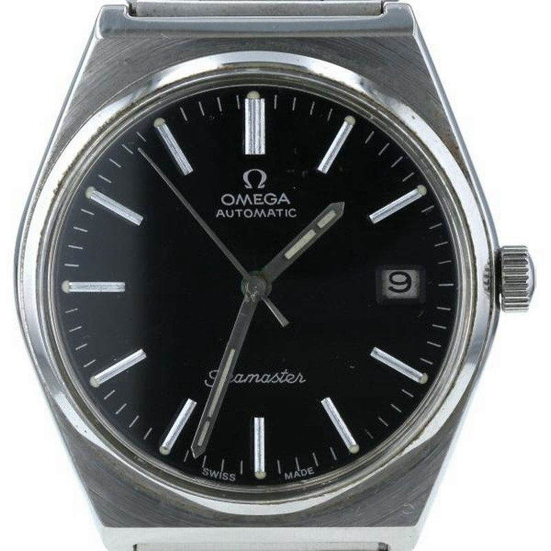 オメガ OMEGA シーマスターデイト オートマチック 自動巻式 ブラック 