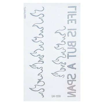 理享家 草本半永久防水紋身刺青貼紙 UH-038 105 x 60mm  顏色隨機  1個