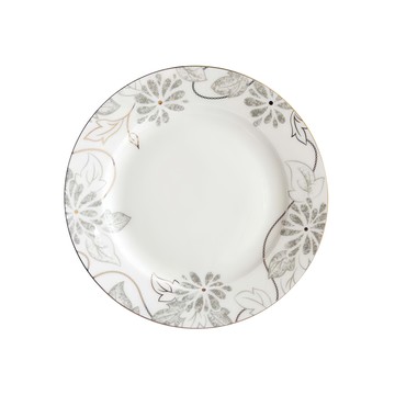 Just Home亞理斯骨瓷平盤 精緻花紋餐盤 適用於各種場合  8.75吋  9183-02  1個