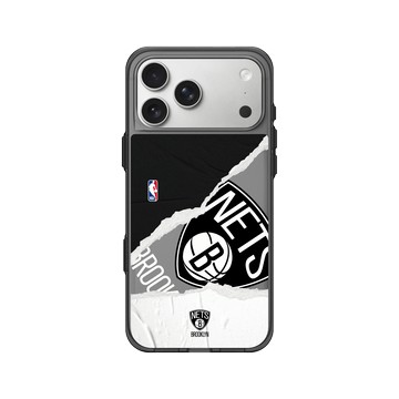 iPhone 17 Pro Max Clear (相機按鈕) 酷墨灰 - NBA - 熱血系列-布魯克林籃網 Brooklyn Nets - Sweat and Tears