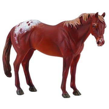 動物模型【COLLECTA 】板栗色阿帕盧薩公馬