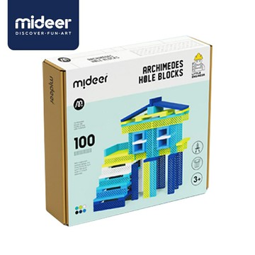 mideer - mideer阿基米德洞洞積木(冷色100片)  MD-1163