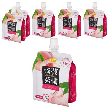 盛香珍 蒟蒻習慣 白桃蒟蒻  180g  6包