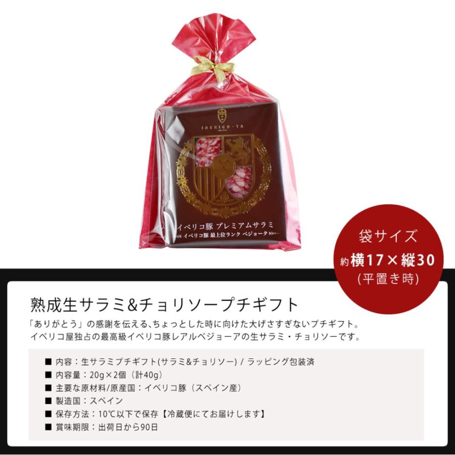 イベリコ豚サラミとチョリソー ギフト プレゼント ご褒美 贈り物 贈答品  送料無料