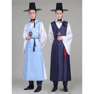 25新款復古時尚韓服大長今男裝韓國朝鮮族民族演出服舞臺舞蹈服裝