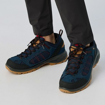 低筒登山健行鞋/防水鞋(A1GCFF05N深藍/防水/透氣/耐磨)