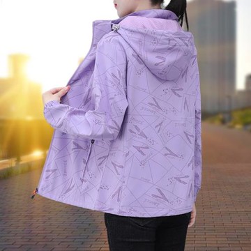 沖鋒衣外套女春秋短款2025春季新款戶外防風防水風衣夾克休閑百搭