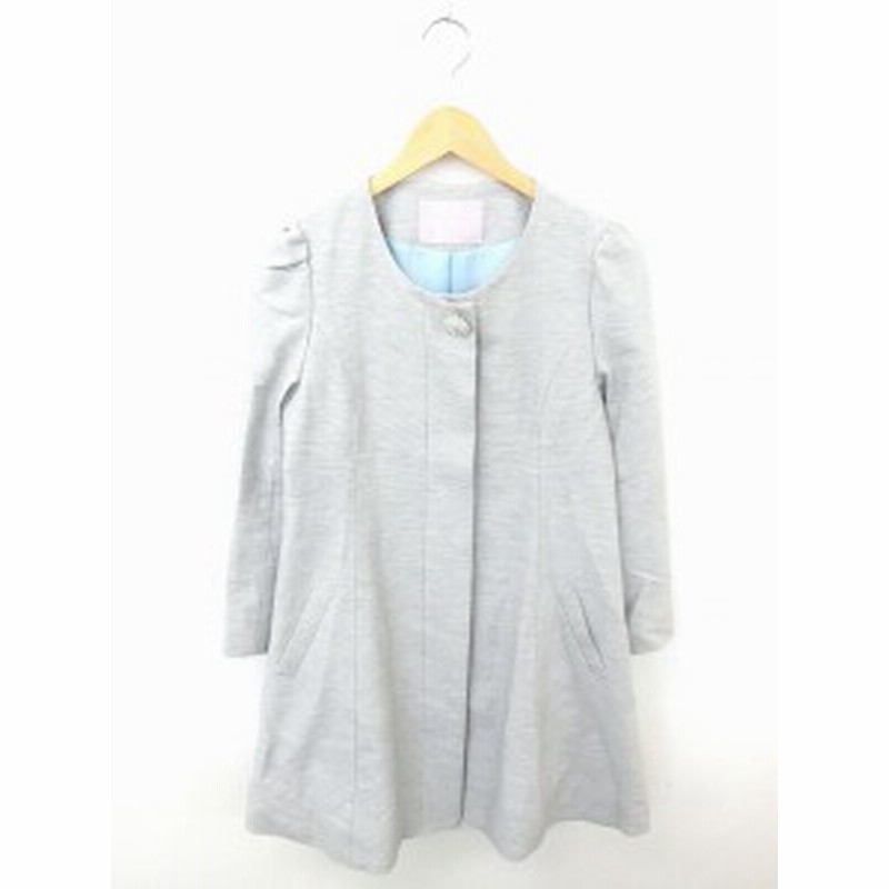 中古 トランテアン ソン ドゥ モード 31 Sons De Mode ワンピース ひざ丈 ノーカラー 比翼仕立て 長袖 38 グレー 通販 Lineポイント最大1 0 Get Lineショッピング